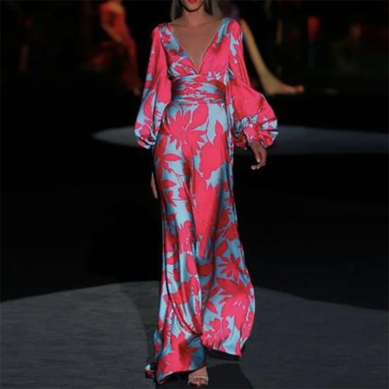 

Summer Long Maxi Dress African Dresses for Women Plus Size Fashion Robe Floral Print Bazin Vestido Dashiki Party African Clothes