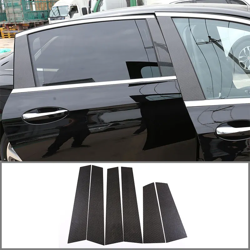 

For Mercedes-Benz E-Class 2016-2019 Center Pillar, Body Patch Real Carbon Fiber (Soft) Car Exterior Modification