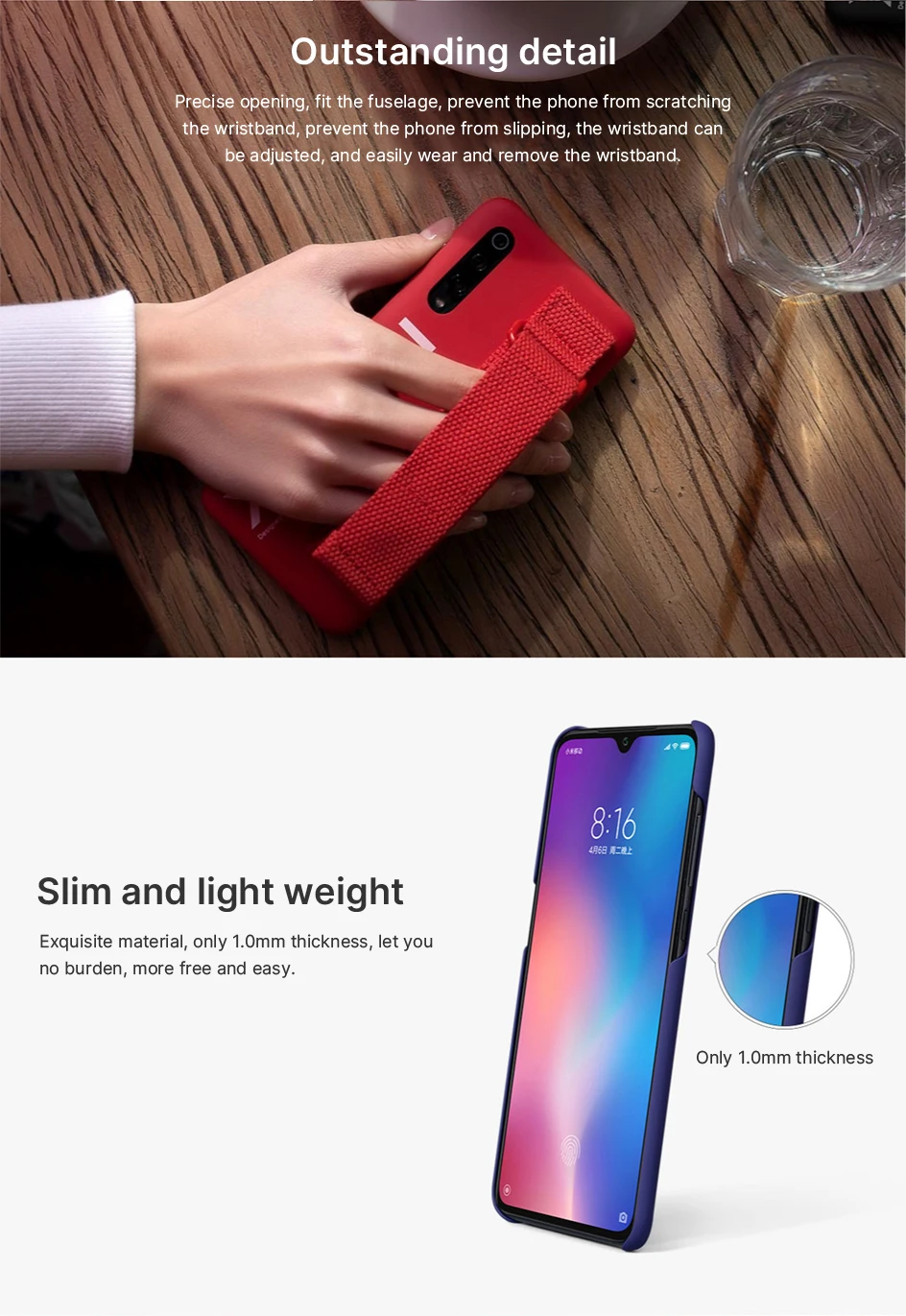 Xiaomi Mi 9 чехол противоударный PC Браслет-держатель задняя крышка для Xiaomi Mi 9 телефон защитный чехол Официальный логотип Funda