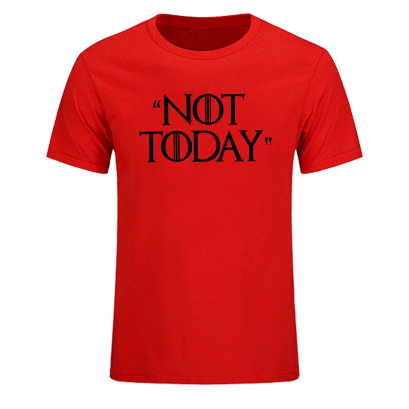 9 Tyburn/Новинка; футболки с надписью «Игра престолов» и надписью «NOT TODAY Arya Stark»; Повседневная футболка; крутая летняя футболка из чесаного хлопка; топы размера плюс - Цвет: 9