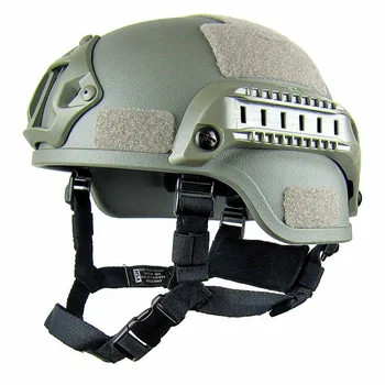 

Military Tactical Fast Helmet For Outdoor Sports Adjustable ABS Helmet With Side Rails