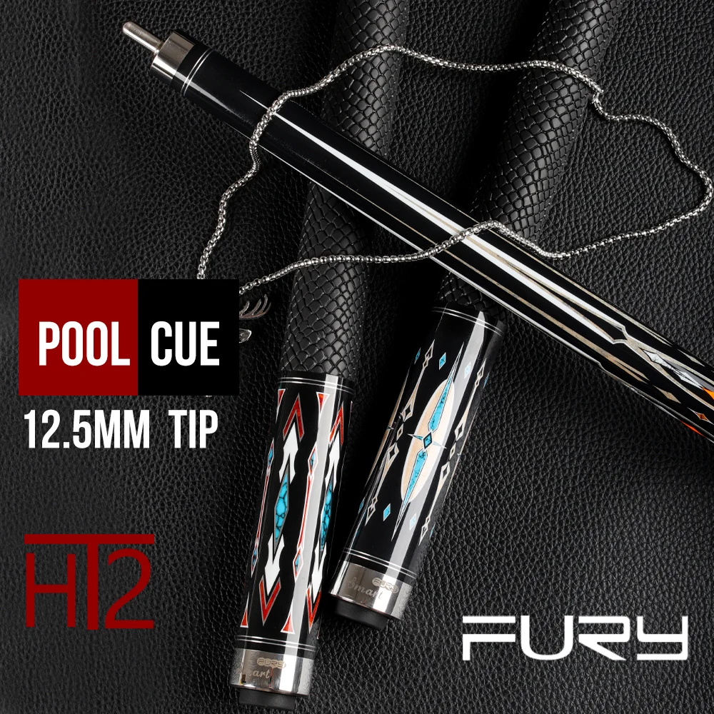 

FURY DX-1/4 Pool Cue12.5mm Tiger Tip HT2 Maple Shaft XTC Ferrule Quick Joint Piano Paint Grip Billiards Handmade Play Stick Kit