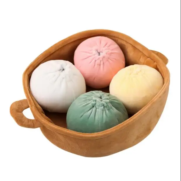 Моделирование еды плюшевая подушка Baozi мягкие игрушки плюшевая клетка плюшек Подушка забавные игрушки для детей девочек Подарки на день рождения