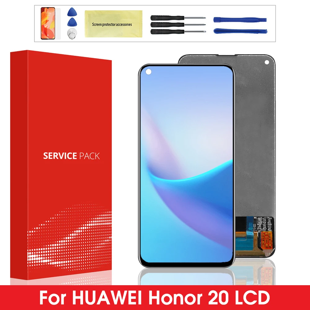 ЖК дисплей для Huawei Honor 20 с сенсорным экраном и дигитайзером в сборе Замена Nova 5T