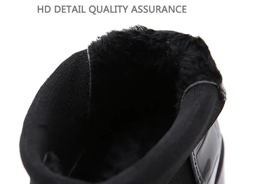 Children Boots girls 35-42 Flat Platform Boots Women Shoes Autumn Winter Fur Fashion Round Toe Leather Boots Ladies Shoes