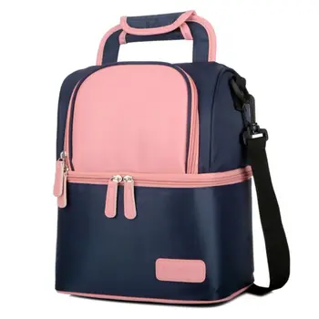 

Fashion Women Backpack Multifunction Picnic Bag Double Bottle Storage Pack Q81A