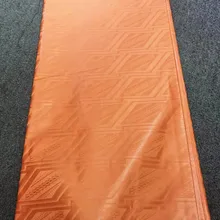 Bazin brode getzner хлопковый Базен riche getzner brode bazin brode в оранжевом цвете для платья 10 ярдов