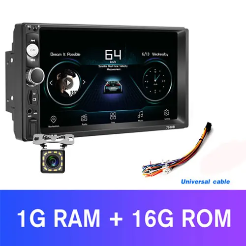 With 12 LED Camera AMPrime аудио стерео Android 2 din автомагнитола 7 ''Мультимедиа gps WIfi магнитофон MirrorLink USB MP5 плеер с тыловой камерой - Цвет: With 12 LED Camera