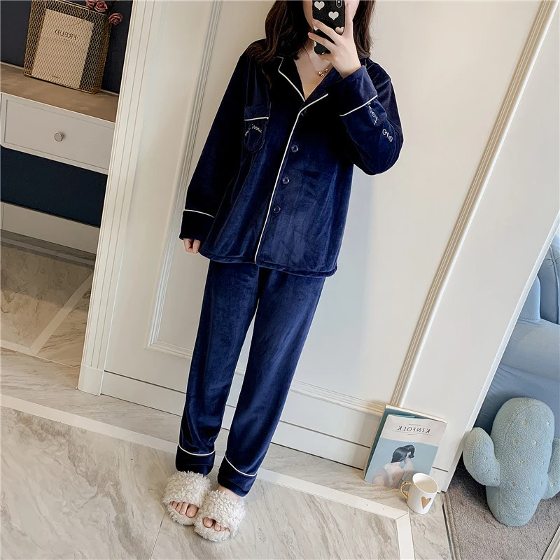 Winter pajamas ladies thick warm long-sleeved home service elegant suit pajamas party bride dressing gown халатик bathrobe