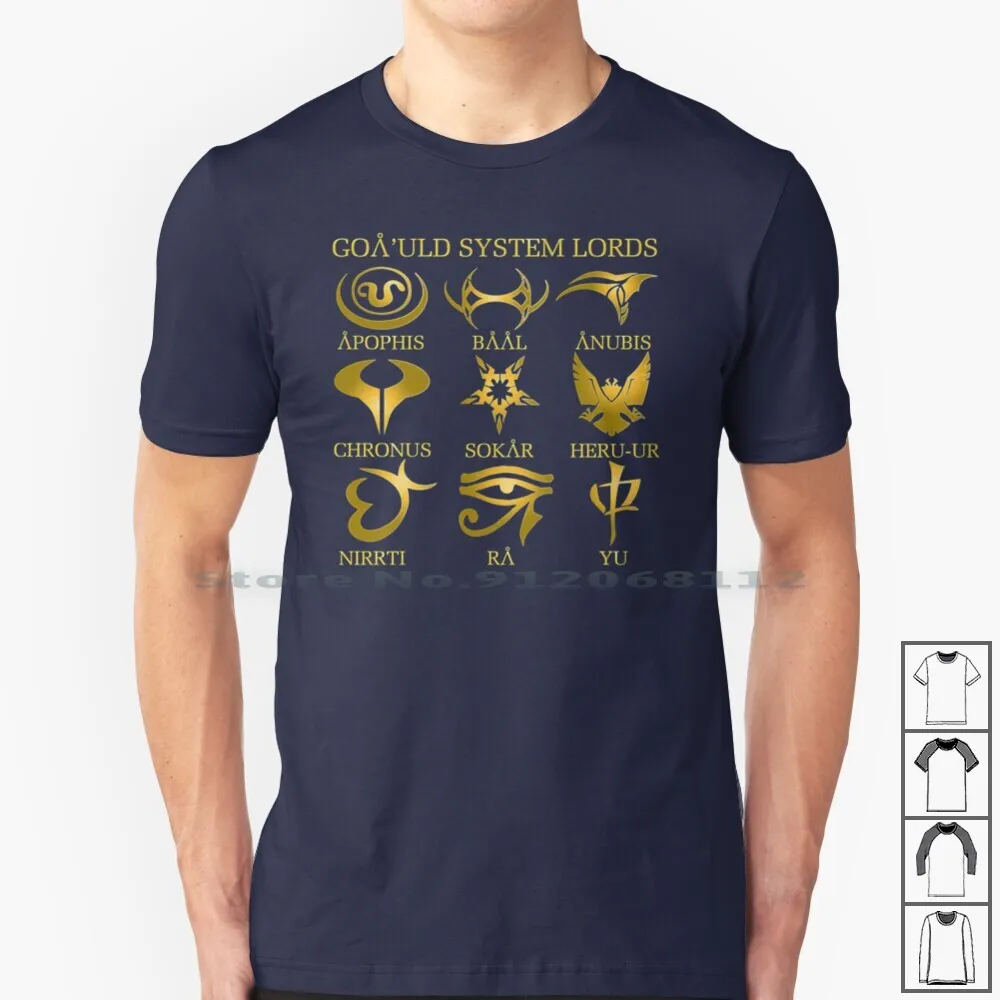 Goa'Uld System Lords T Shirt 100% Cotone Gate Sg1 Atlantis Universe Tealc Carter Daniel Jackson Davvero Goauld Destiny Jaffa