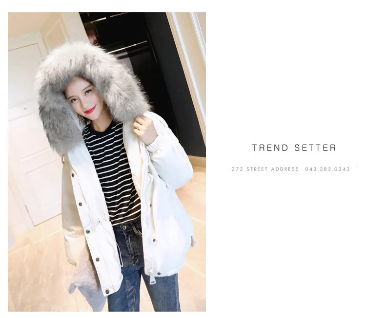 new women's long sections Nagymaros collar women thick coat 930