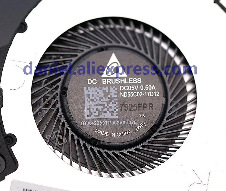 DELTA ND55C02-17D12/ND55C02-17D13 5V 0.50A ноутбук встроенный вентилятор охлаждения cpu turbo
