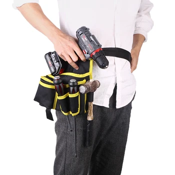 

Multi-functional Electrician Tools Bag Waist Pouch Belt Storage Holder Organizer Wrenches Pliers Carpenter Repair Tools Pockets