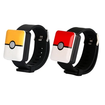 

2x Bluetooth Smart Watch Wristband Charging Band Switch for Pokemons Go Plus Pocket Auto Catch Yellow & Red