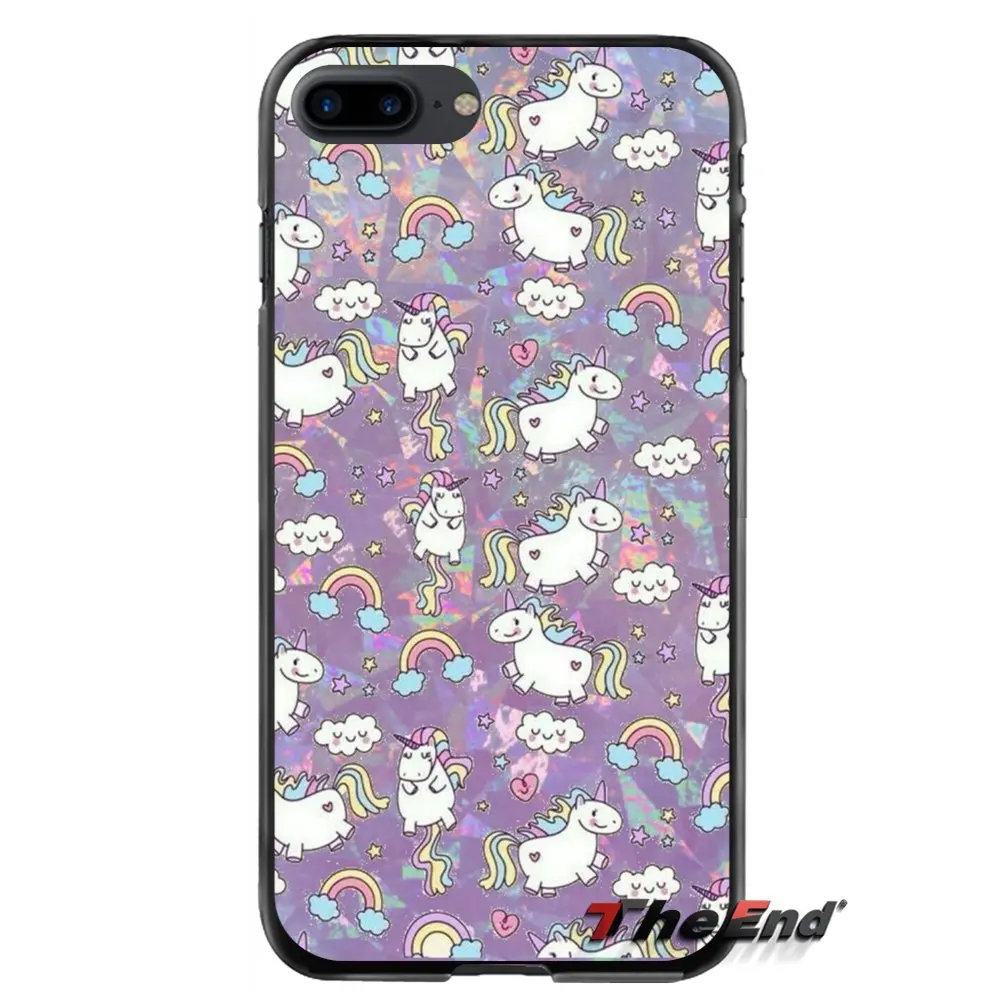Для Apple iPhone 4 4S 5 5S 5C SE 6 6S 7 8 Plus X iPod Touch 4 5 6 Аксессуары «Единорог» защитный чехол для телефона Чехлы