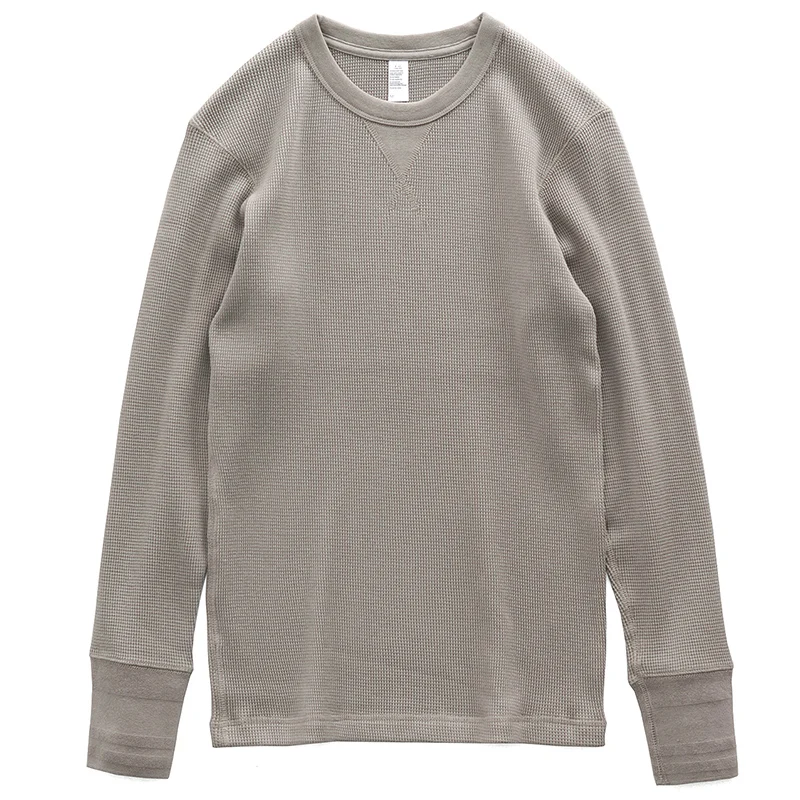 Heavy Weight Waffle Knitting Cotton t-Shirts For Men High Quality