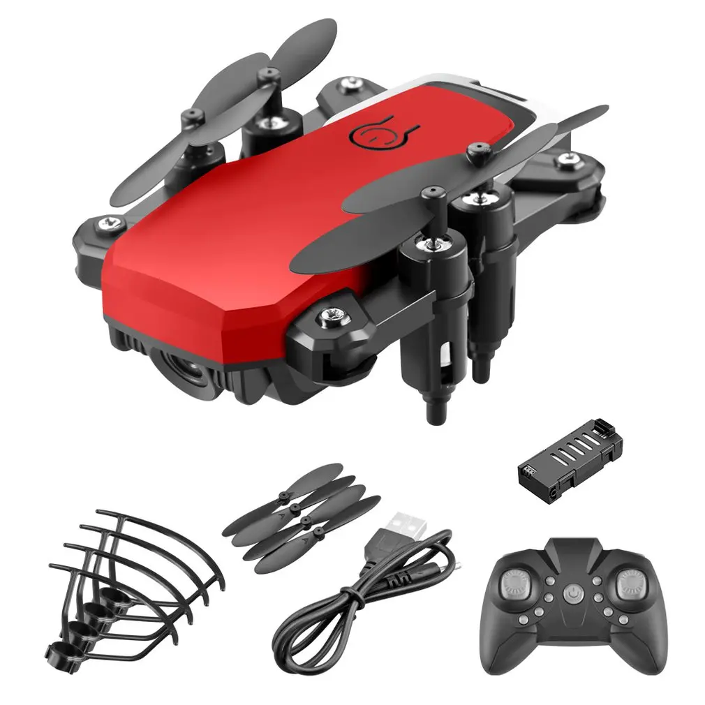 LF606 мини-Дрон с камерой 4K HD складные дроны один ключ возврат FPV Quadcopter Follow Me RC вертолет Квадрокоптер детские игрушки - Цвет: Red 1B