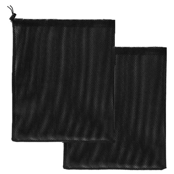 

2Pcs Pump Barrier Bag Pond Pump Filter Netting 18.5Inch X 18.5Inch Black Media Bag Pump Mesh Bag for Pond Biological