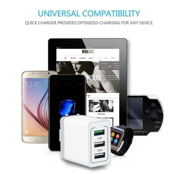 QC 3,0 настенное зарядное устройство Быстрая зарядка 3 порта USB адаптер питания США/ЕС/Великобритания Разъем SP99