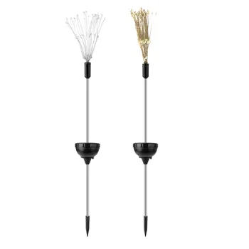 

Solar Energy Warm White/White Silver String Lights Solar Fairy Light Xmas Decor Firework String Light Creative Wedding