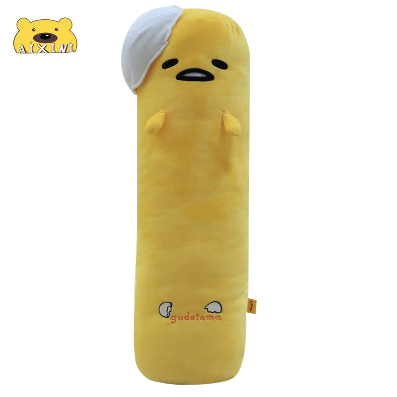 1Pcs Lazy Egg Long Pillow Egg Jun Egg Plush Toy Yolk Brother Stuffed Toys for Children Christmas Gift Food Pillow Anime Plushie