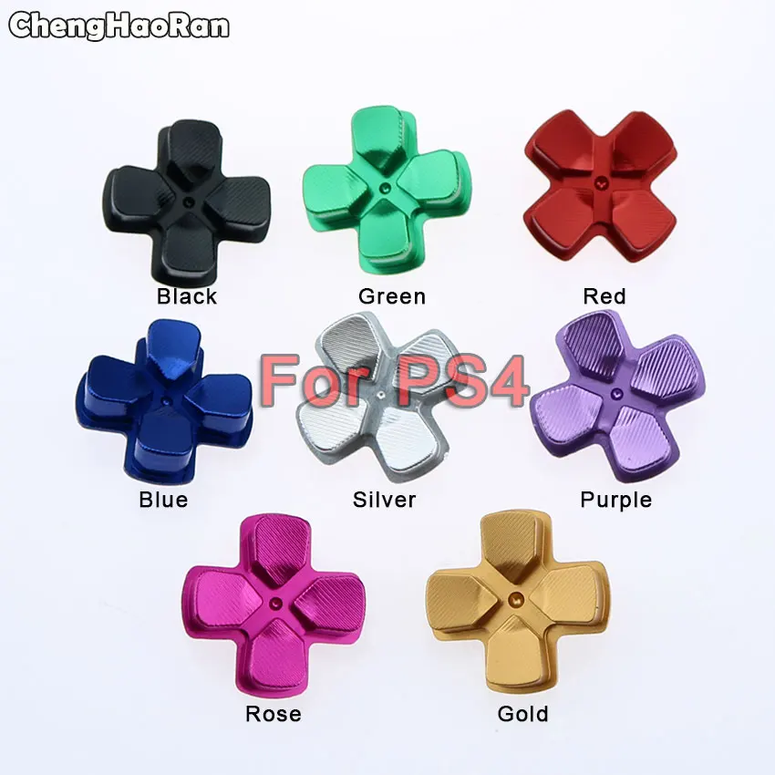 Chenghaoran Metal D-Pad Action Button Cross Dpad Direction Key Sostituzione Per Playstation Dualshock 4 Ps4 Gamepad Controller