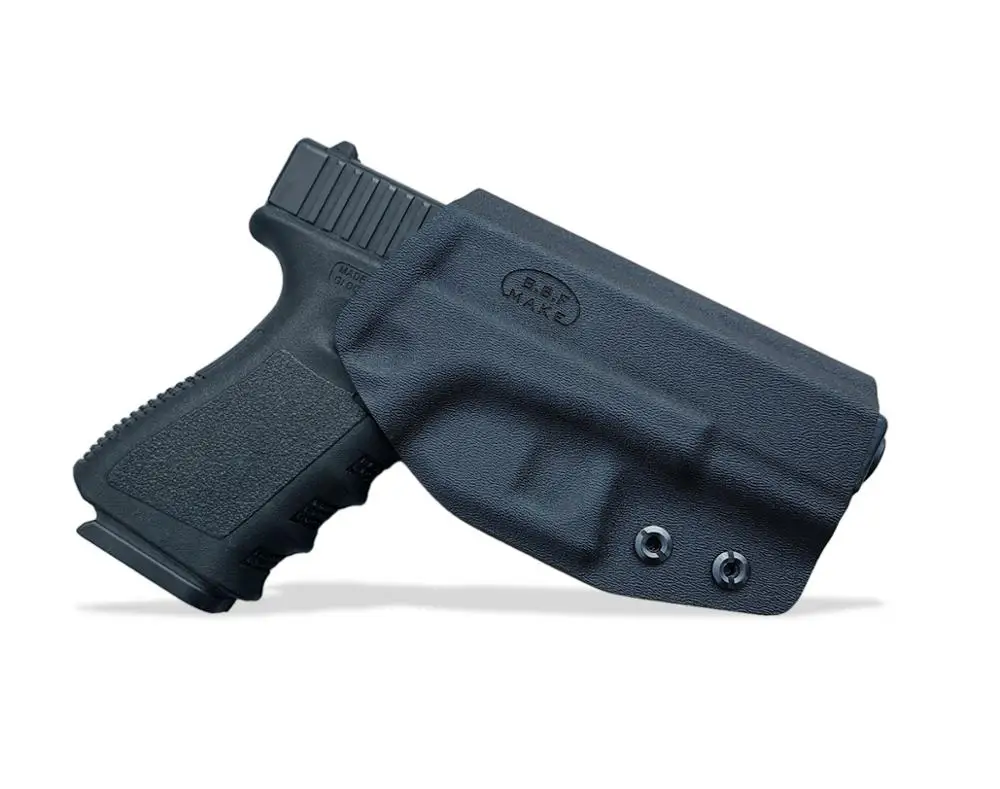 BBF Make OWB KYDEX кобура подходит для: Glock 19 19x23 32 17 22 3125 26-27 33 30s кобура для пистолета пояс Вне носить кейс для пистолета чехол - Цвет: Black - Right Hand
