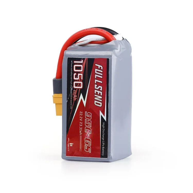 

Fullsend High Rate fp v Battery 6S 22.2V 95C 1050/1250 MAh through Machine Racing