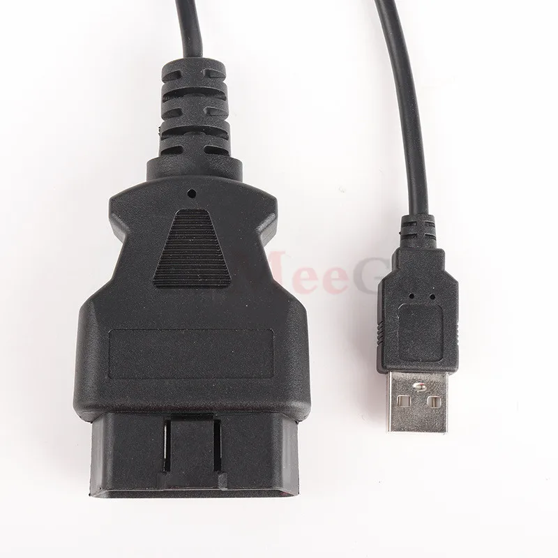 Автомобильный OBD2 Мужской USB кабель, компьютерный компьютер obd кабель адаптера