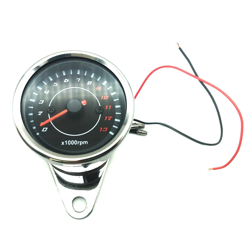 12V Универсальный светодиодный Тахометр для мотоцикла 13K RPM аналоговый 60 мм