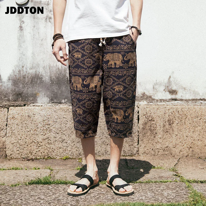 Мужские свободные шорты JDDTON повседневные пляжные в ретро стиле традиционные