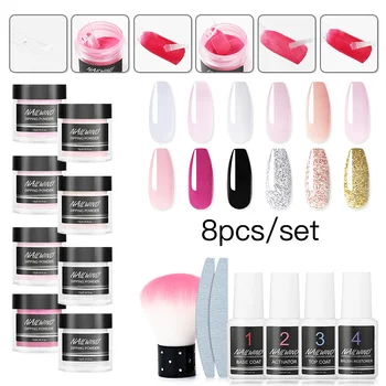 

NAILWIND Dipping Powder Acrylic Nails Art Manicure Set Holographic Pigment Chrome Without Lamp Nail Glitter Dip Powder Set