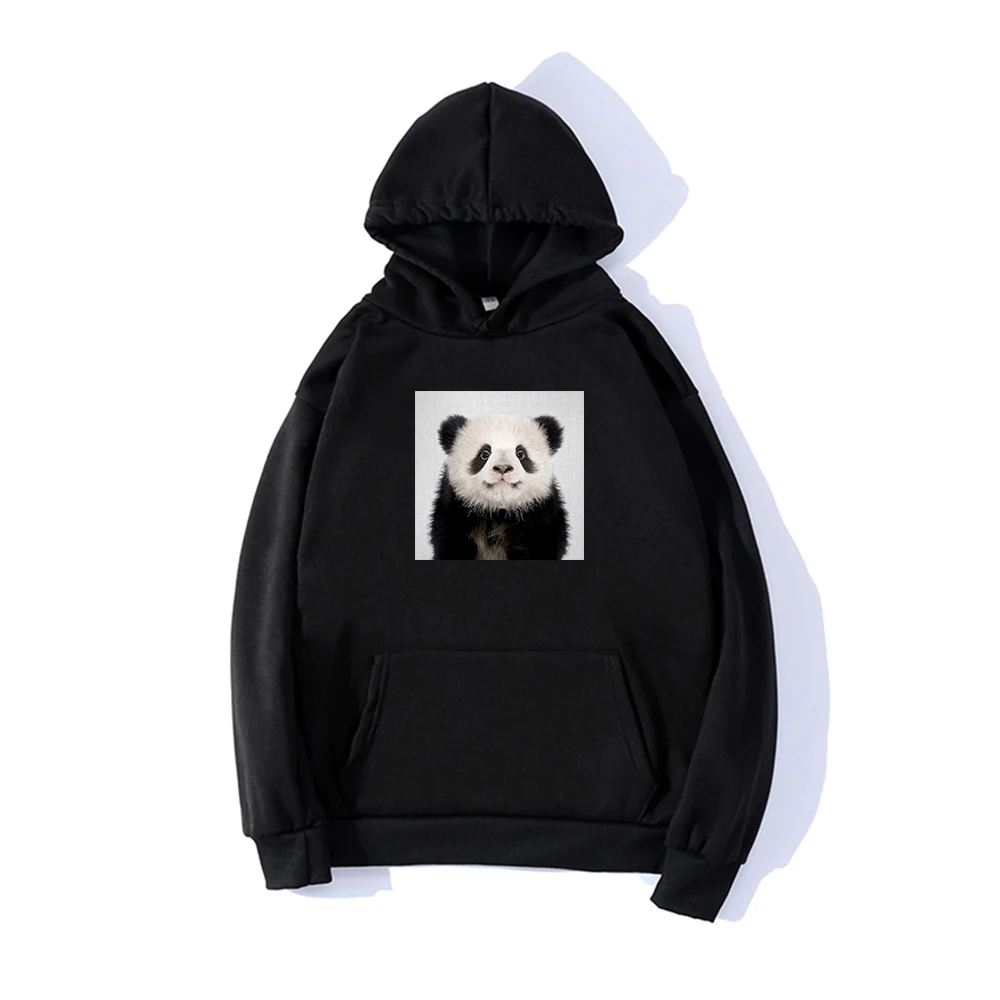 Harajuku женские толстовки Толстовка Kawaii розовый зимний каваи панда шаблон с длинным рукавом Moletom толстовки с капюшоном Hooed Mujer