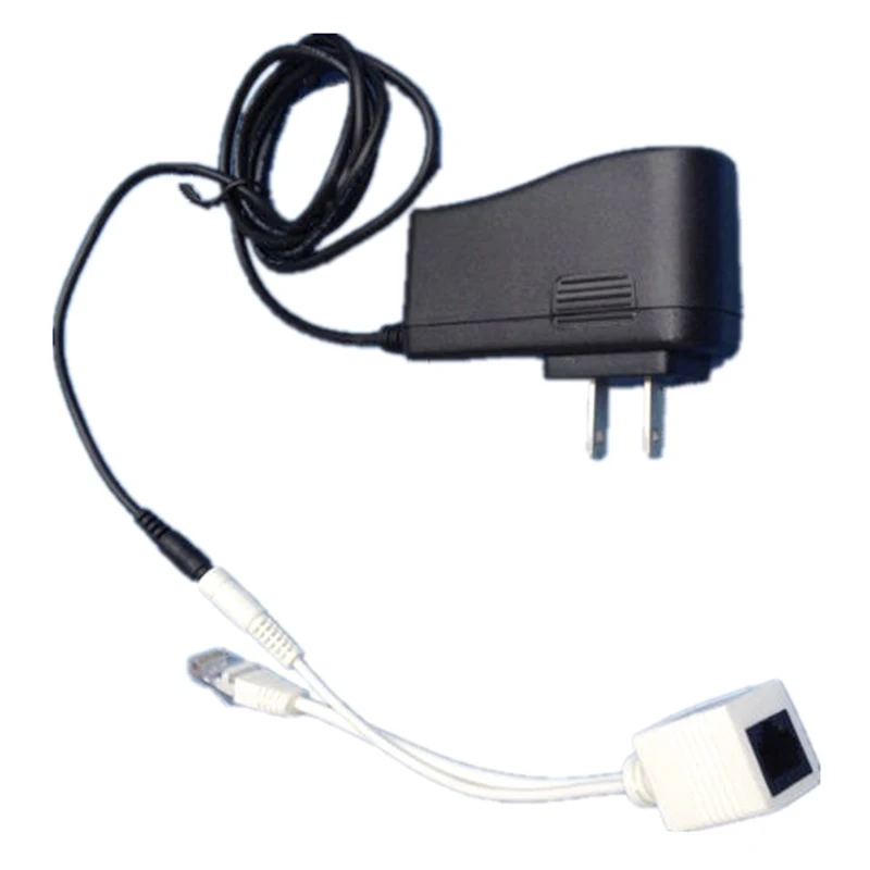 Кабель адаптер POE RJ45 инжектор+ Сплиттер Комплект экранированная лента пассивная мощность над Ethernet синтезатор сепаратор комбинер