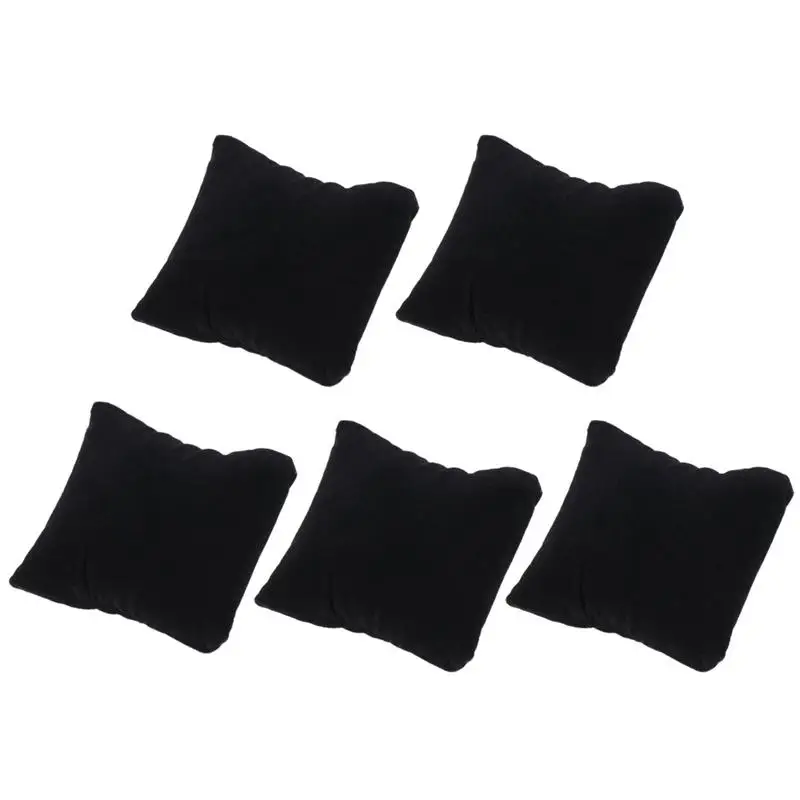 

5pcs Watch Display Pillow Props Small Pillows Bracelet Jewelry Display Props Black Velvet