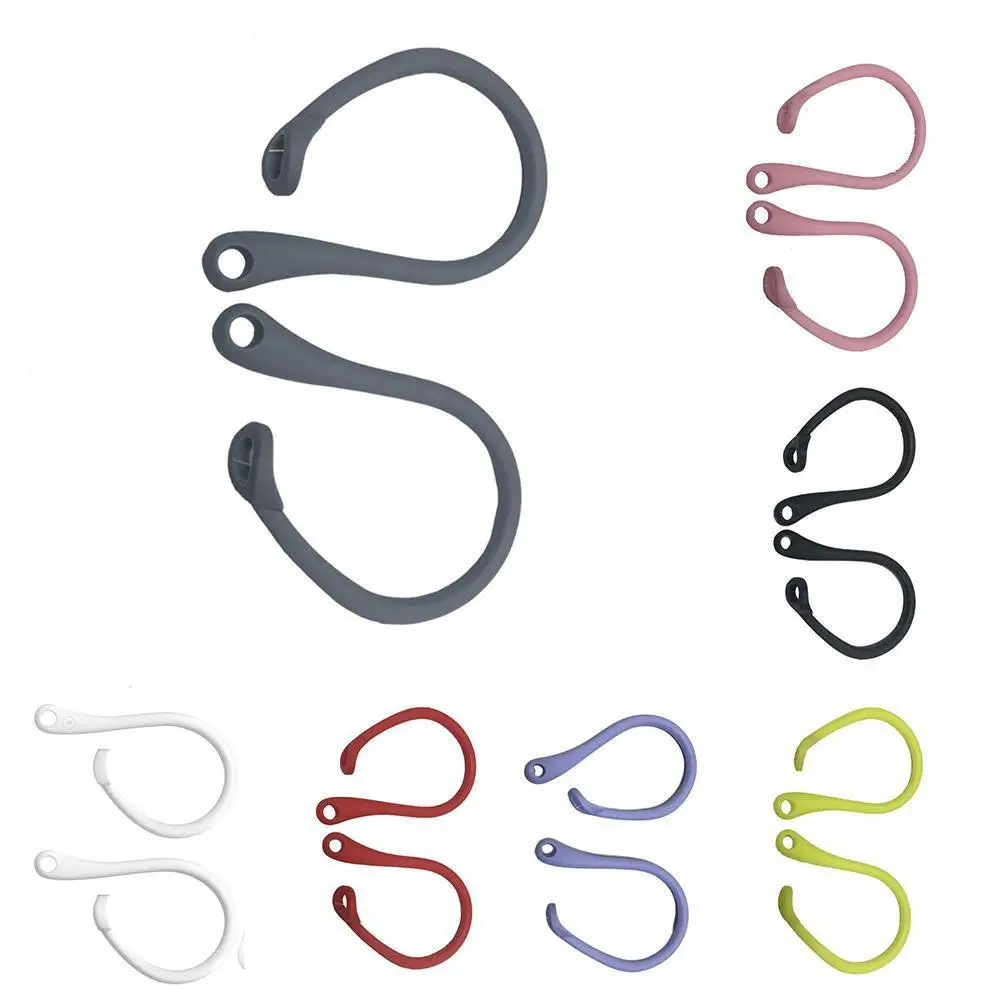 

2Pcs Mini Anti-lost Bluetooth Headset Ear Hook Durable Anti-drop Holder Headphone 1/2 For Air-pods I0P2