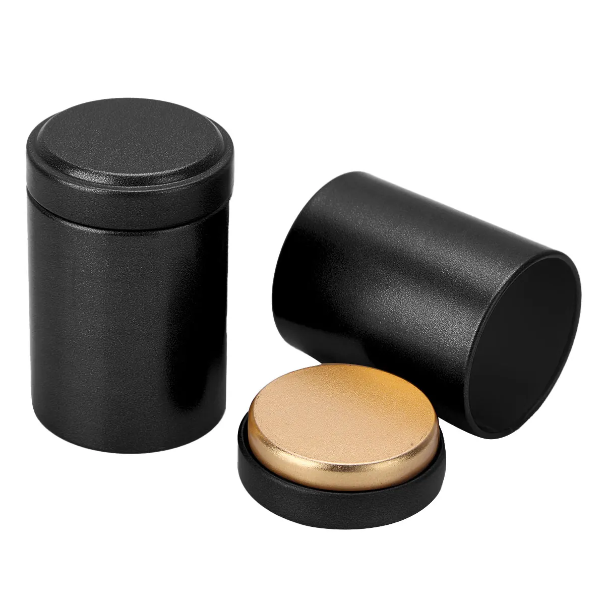 2 шт. портативные алюминиевые влагостойкие пустые чайные банки канистра жестяные