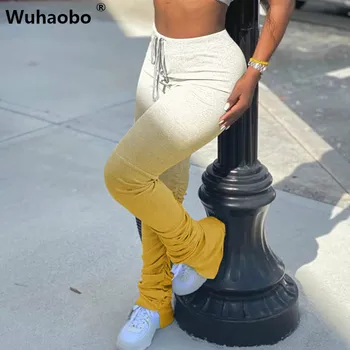 

Wuhaobo Summer Women Pants Leggings Skinny Print Fitness Draped Open Trousers Sexy Party Street Club Beach Pants Sweatpants