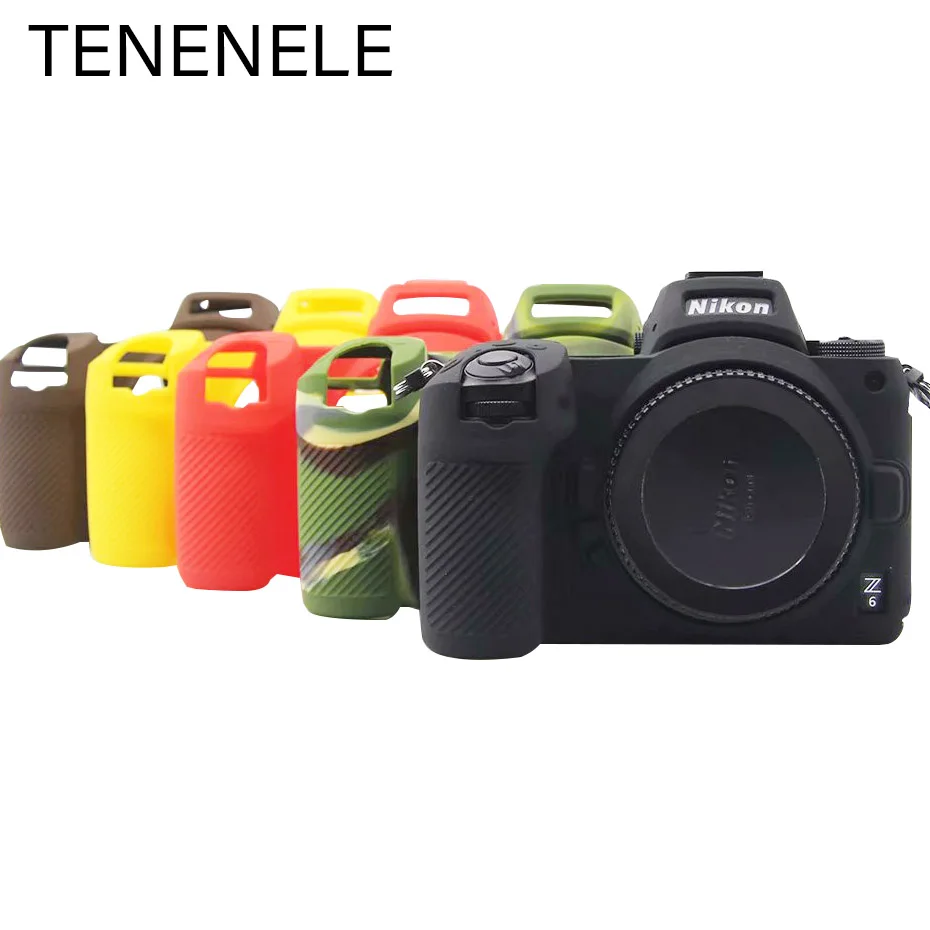 Чехол для Камеры TENENELE Nikon Z6 Z7 мягкий силиконовый чехол защитный с цветной