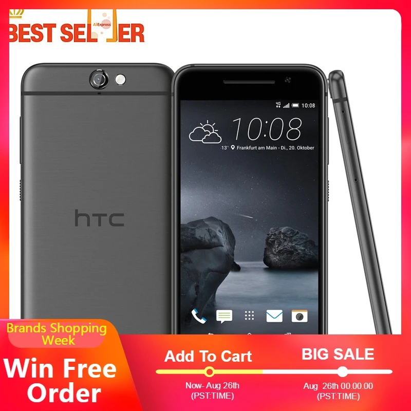Htc One A9 32 Гб ПЗУ 2 ОЗУ отпечаток пальца 5 0 дюймов TouchSreen 13MP камера GSM 4G LTE Android