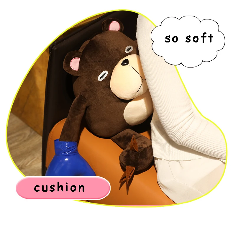Jujutsu Kaisen Plush Boxing Bear Stuffed Soft Japanese Anime Characters Soft Doll Kids Toys
