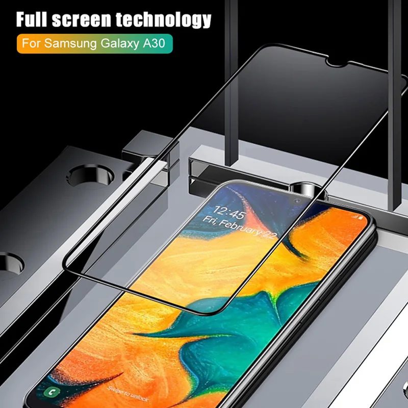 9D полное покрытие из закаленного стекла для samsung A50 A70 A90 A10 Защитная пленка для экрана для Galaxy A80 A40 A30 A20 A2 Core