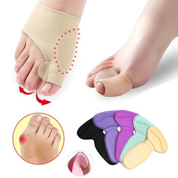 

1/2/3pairs Big Toe Separator Hallux Valgus Bunion Corrector Toe Straightener Corrector Thumb Gel Cushion Pad Pedicure Tools