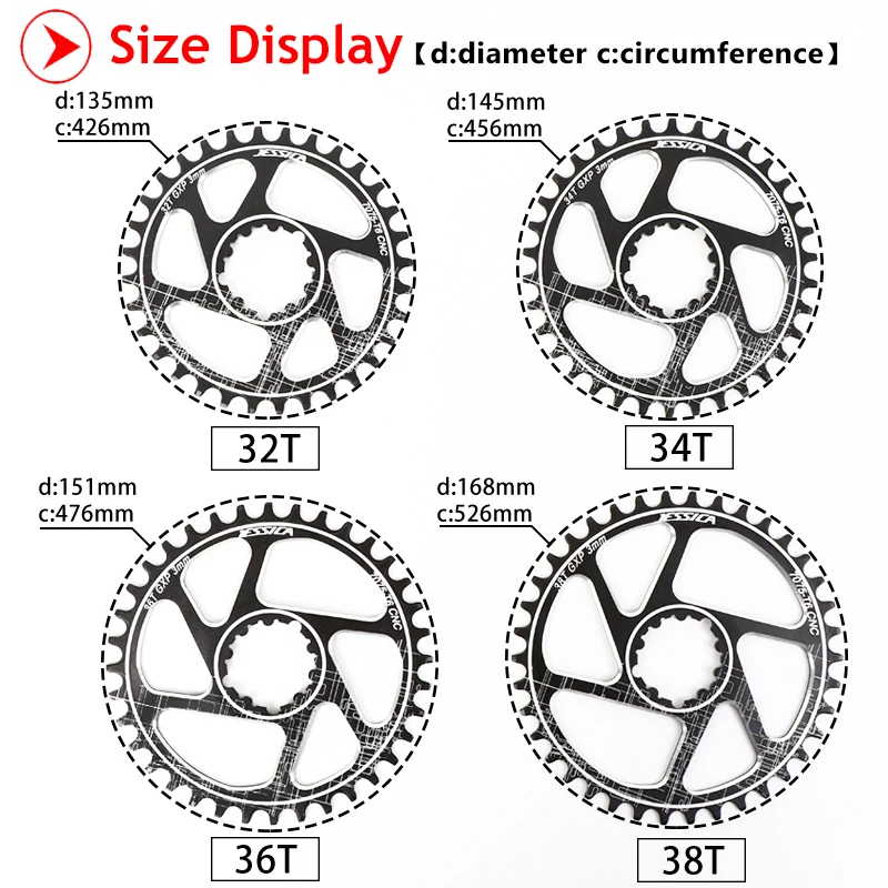 Звездочка для горного велосипеда GXP узкая и широкая фиксированная передача