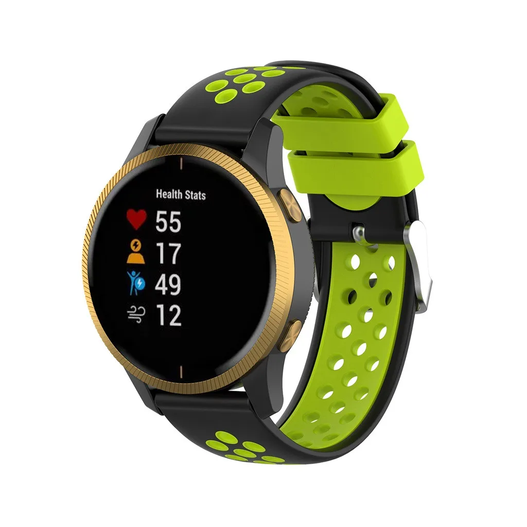 Ouhaobin Модный спортивный силиконовый ремешок 20 мм для Garmin Venu ремешок для браслета на запястье умные часы замена 923#2