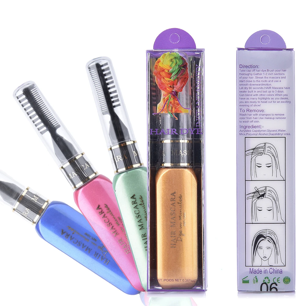 Многоцветная одноразовая краска для волос крем Временная Нетоксичная сделай сам