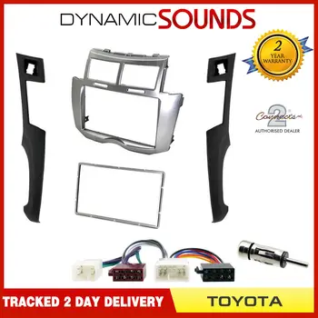 

2Din Car Auto Radio Fascia Frame For Toyota Yaris Vitz Platz 2005 2006 2007-2011 Cover Trim Kit 178x100/173x98/178x102mm Panel