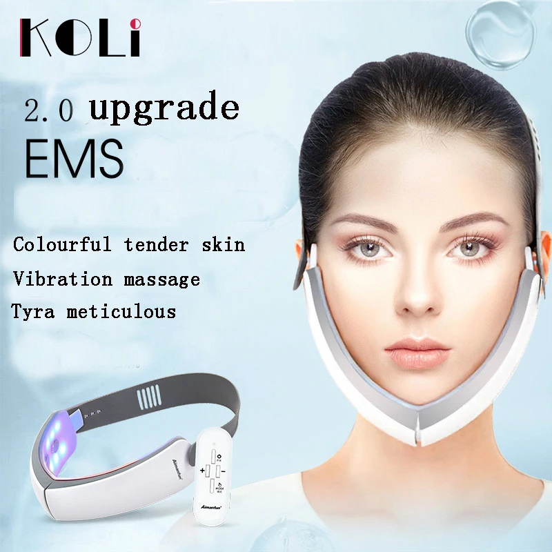 KOLI New Chin V Line Up Lift Belt Machine светодиодный фотонно терапевтический прибор для лифтинга