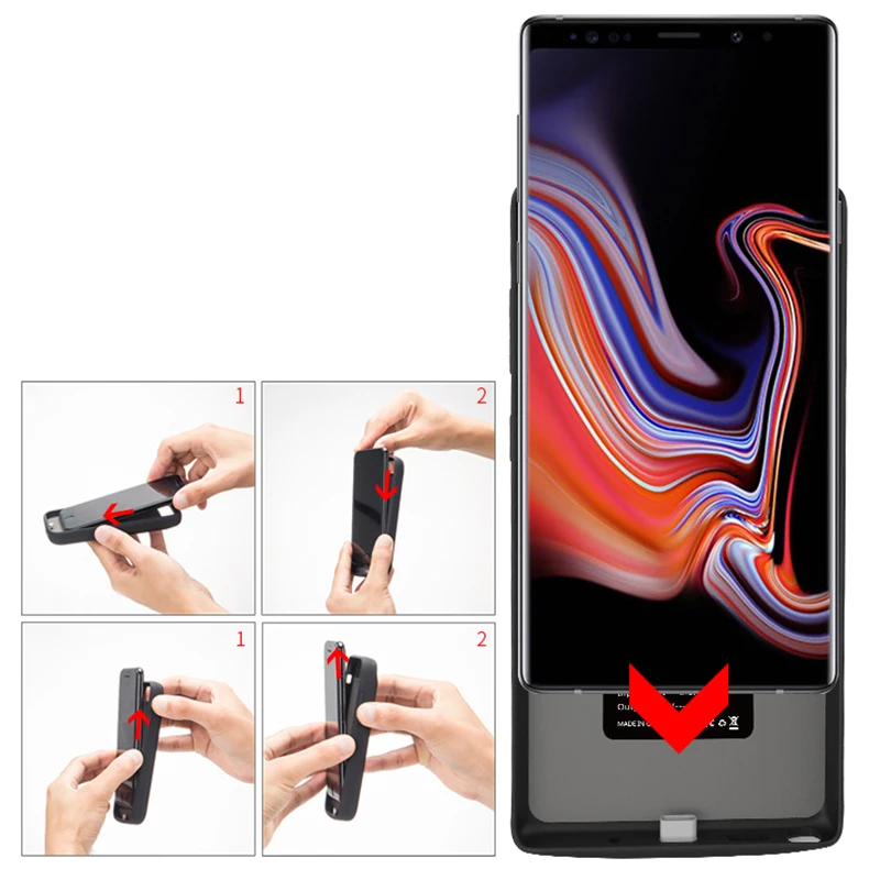 Aroay 5000 мАч зарядное устройство чехол для samsung Note 10 Внешний Банк питания батарея чехол для samsung Galaxy Note 10 Pro
