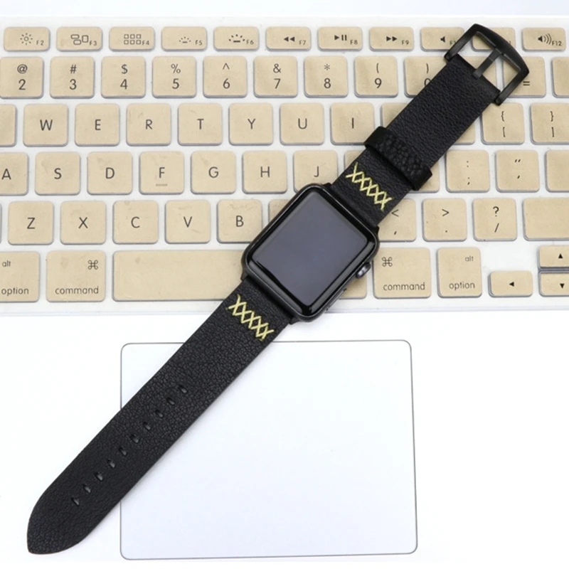 Ремешок для Apple watch band 4 44 мм 40 мм iWatch band 38 мм 42 мм Crazy Horse кожаный ремешок для часов Браслет Apple watch 3 2 1
